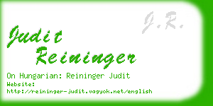 judit reininger business card